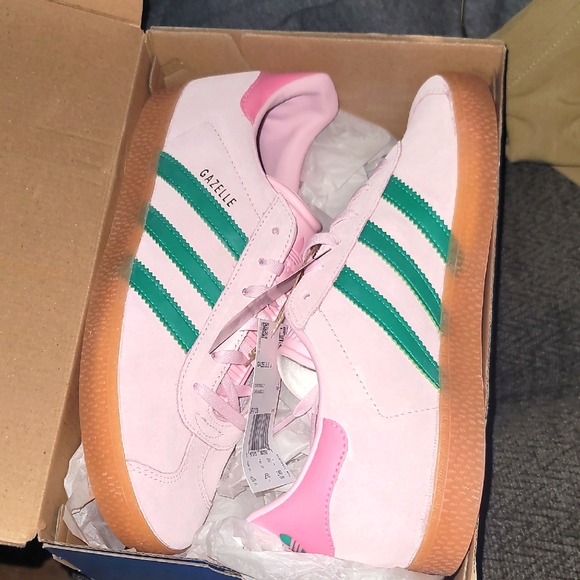 adidas Shoes - New In Box Tags Attached, Womens Watermelon Adidas Gazelles